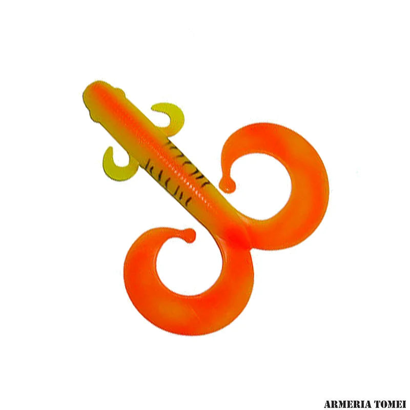 Big Double Orange Tiger - Esca Siliconica Armeria Tomei