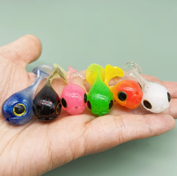 Gomme piccole per occhiate saraghi e spigole a traina o spinning artificiali