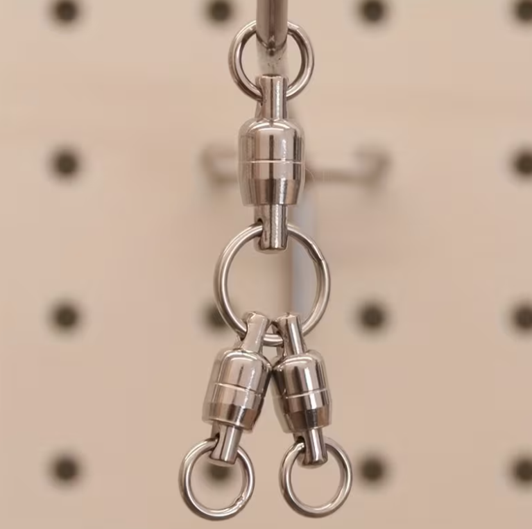 Girella Tripla Acciaio Inox con Doppio Cuscinetto - 110 lb