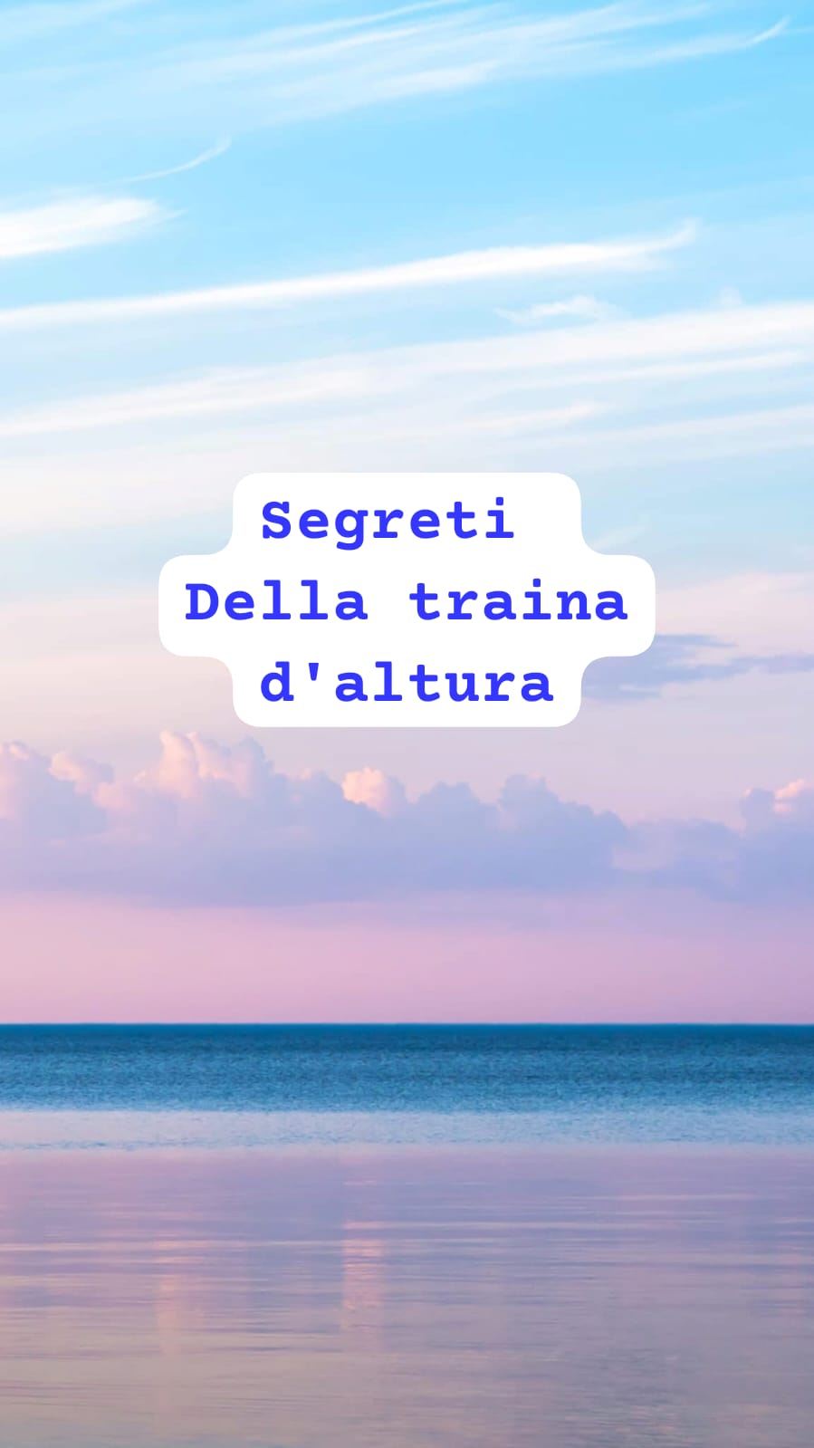 Video descrittivo di tutti i segreti di questa meravigliosa tecnica