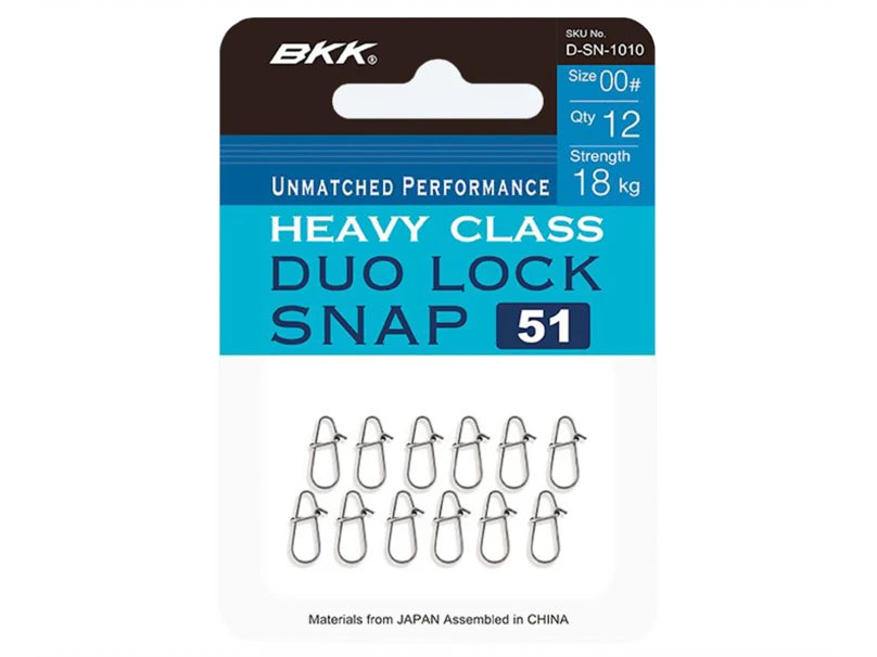 Moschettone BKK Heavy Class Duo Lock Snap 51 – Misura 1 - 33 kg 12 pz