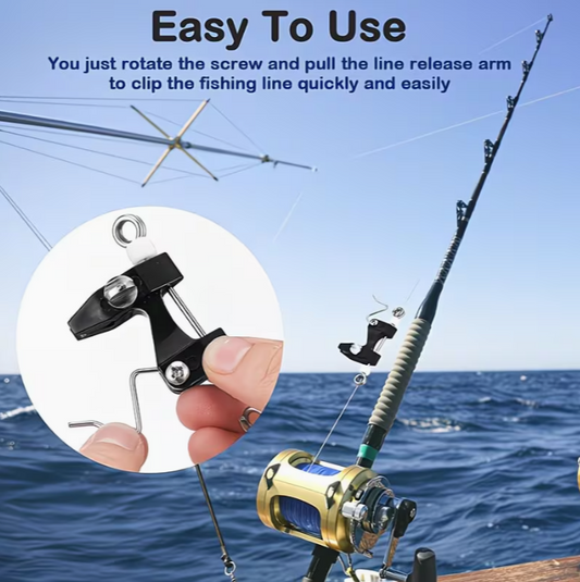 sgancio traina d altura / costiera / downrigger moschettone clip artificiali teaser