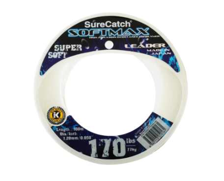 SureCatch Softmax Leader 150 e 170lb per 100 mt 1.17mm 1.28 mm Made in Japan