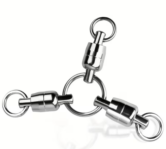 Girella Tripla Acciaio Inox con Doppio Cuscinetto - 110 lb