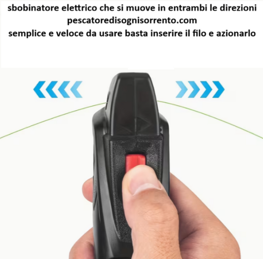 Sbobinatore elettrico per trecciato nylon