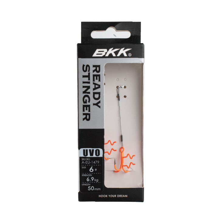 Assist Hook BKK Ready Stinger UVO – Misure varie  da agganciare alle tue esche siliconiche come assist fantastico sui black minnow