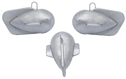 Piombo Deep Teaser da 100 a 600 grammi  forma innovativa per la Traina affonda con 100 gr in meno rispetto ai guardiani convenzionali