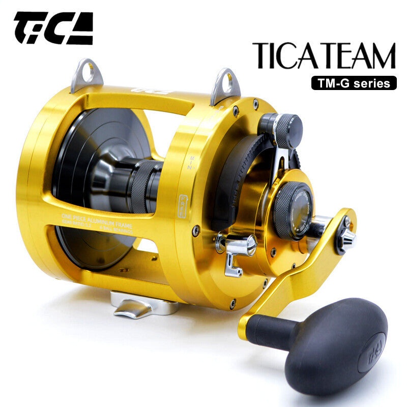 Tica Team 50  TM  - Mulinello da drifting o traina d altura  Barca/Traina Dorato Big Game NEW