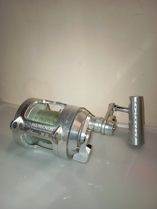 Alutecnos 30 lb doppia velocità ottimo per traina d altura o drifting al tonno rosso mulinello tag gorilla albacore