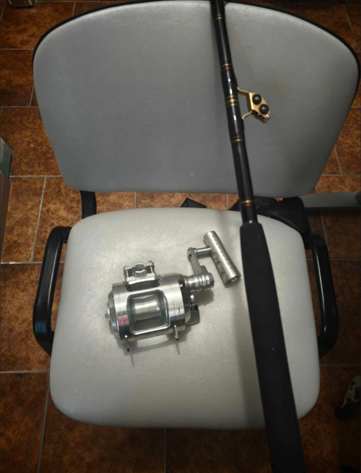 combo Alutecnos 30 lb doppia velocità canna carrucolata americana made in USA ottimo per traina d altura o drifting al tonno rosso mulinello tag gorilla albacore