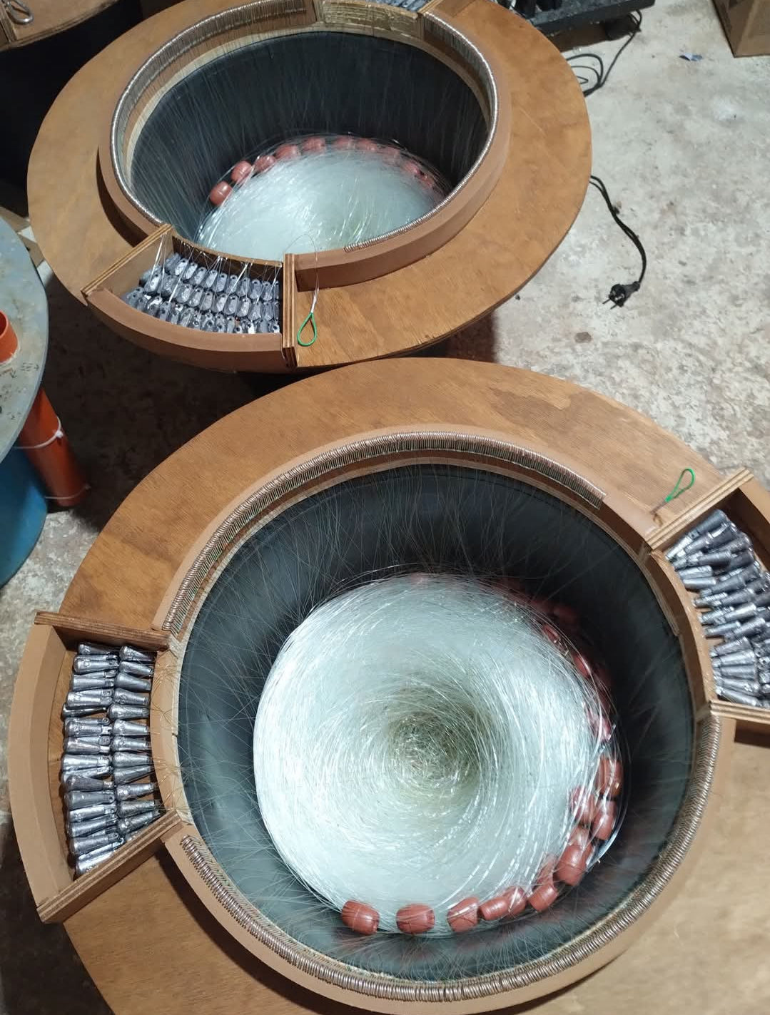 Palamito ( coffa ) da 50 a 500 ami completamente fatta a mano terminali travi e ami a vostro piacimento