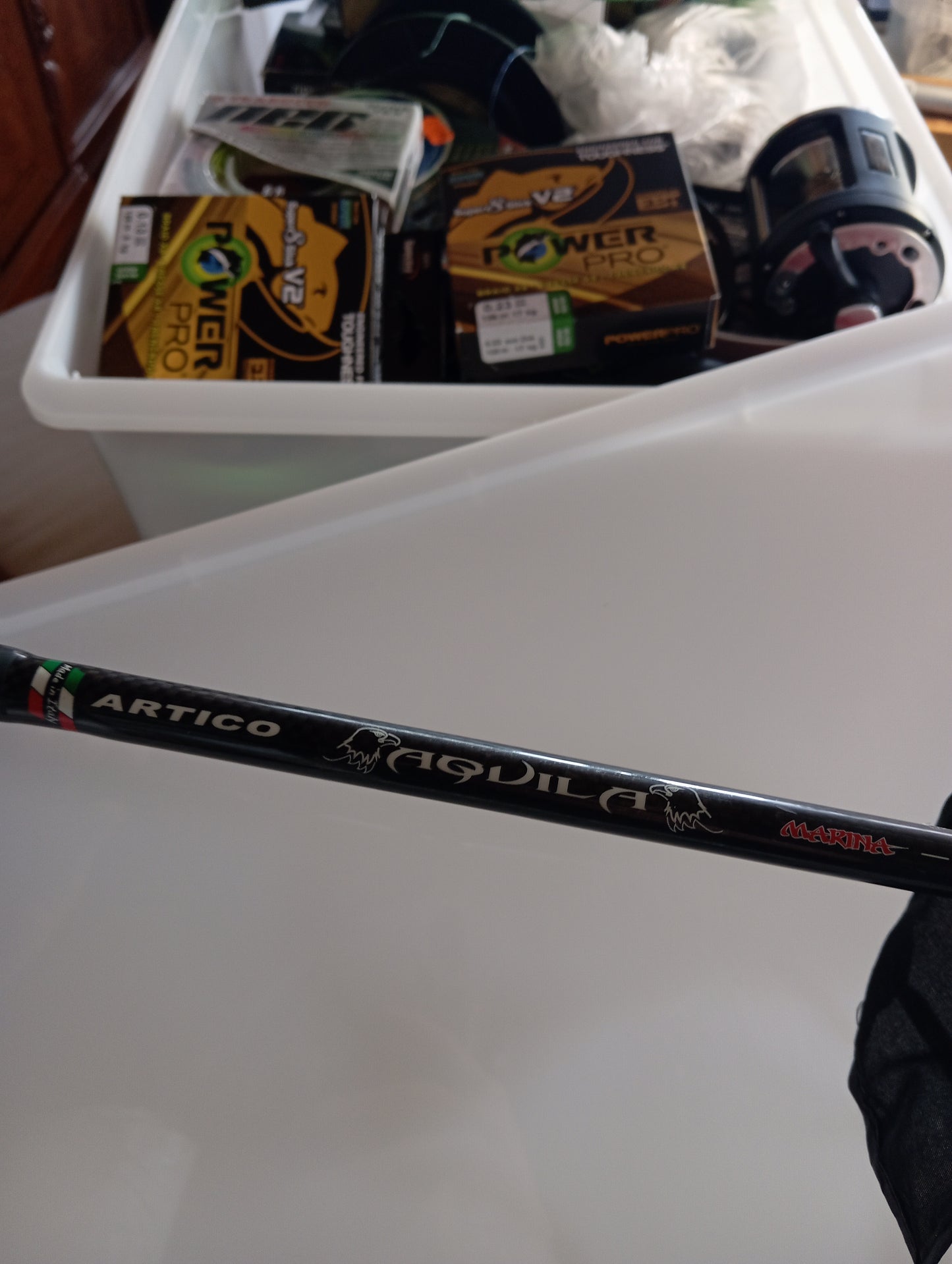 Canna Artico aquila marina 30 lb per spinning popping drifting al tonni ottime condizioni lancia tranquillamente 200 grammi