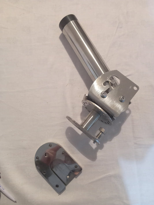 Portacanne basculante con scarpetta acciaio inox 316