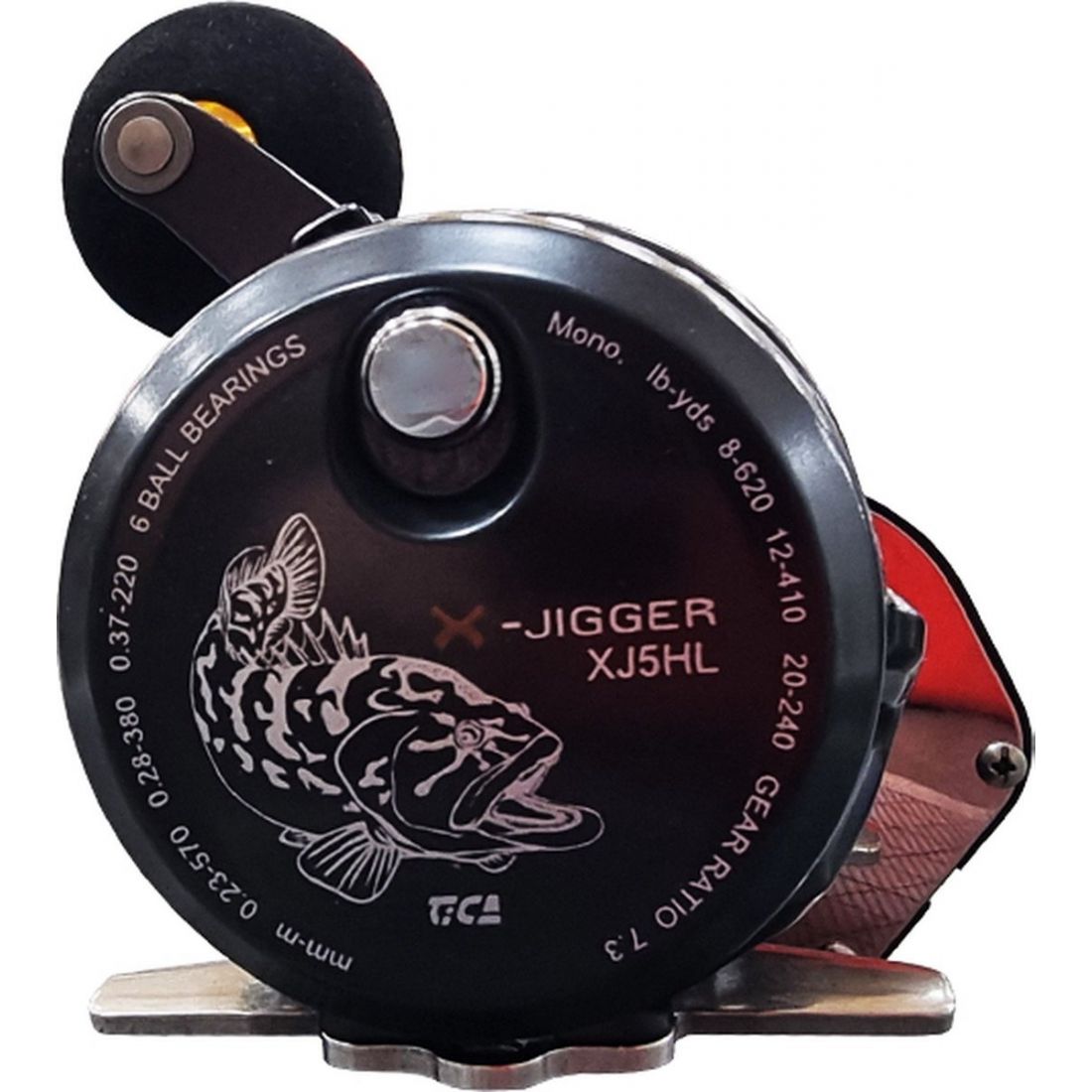 Sinistro - left hand Tica X-Jigger XJ5HL Mulinello Vertical e Slow Pitch Jigging utilizzabile anche per la traina con il vivo