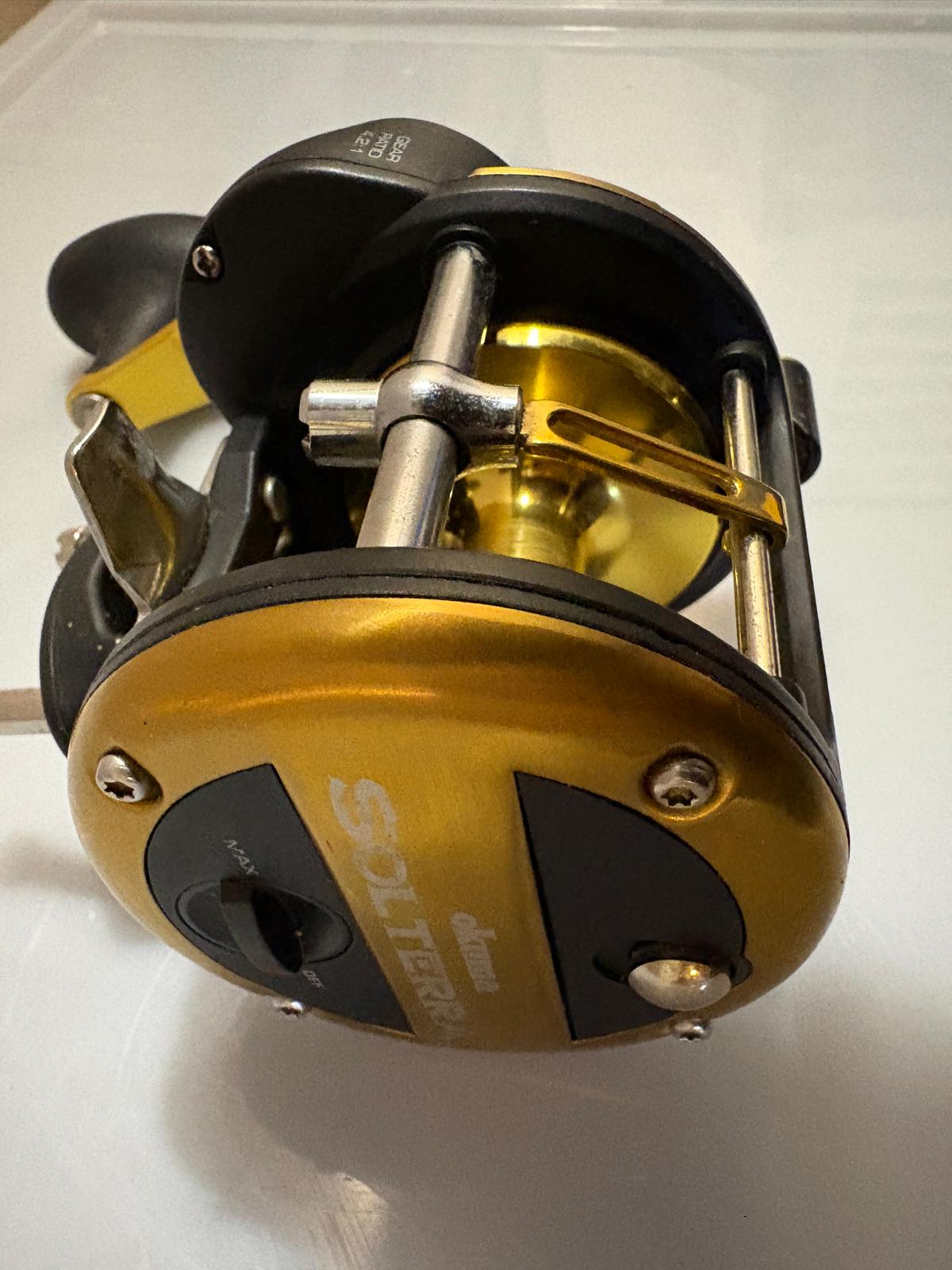Mulinello 15 lb okuma solterra molto comodo il guidafilo frizione a leva per traina col vivo costiera o tecniche verticali