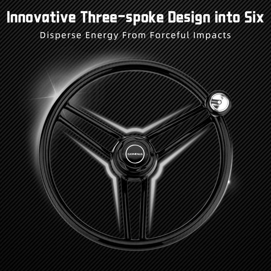 Timone completo in carbonio con pomello incorporato facile da istallare Boat Carbon Fiber Steering Wheel 13.5″