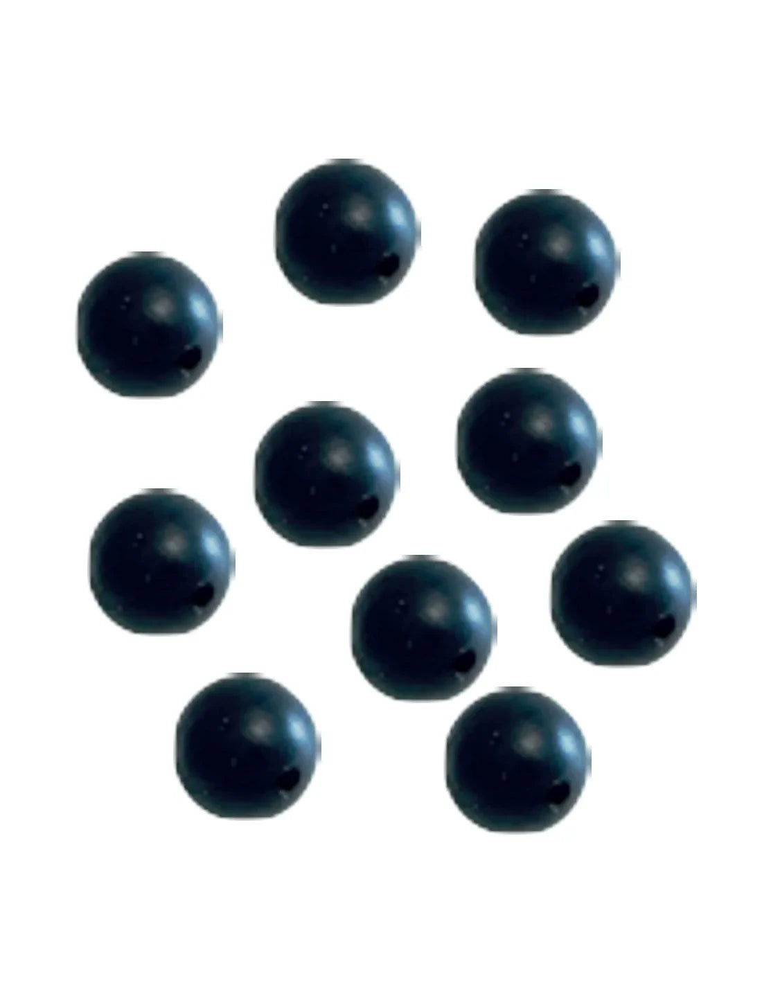 Round Stopper marroni e rosse - Perline Morbide Salva-Nodo 10pz