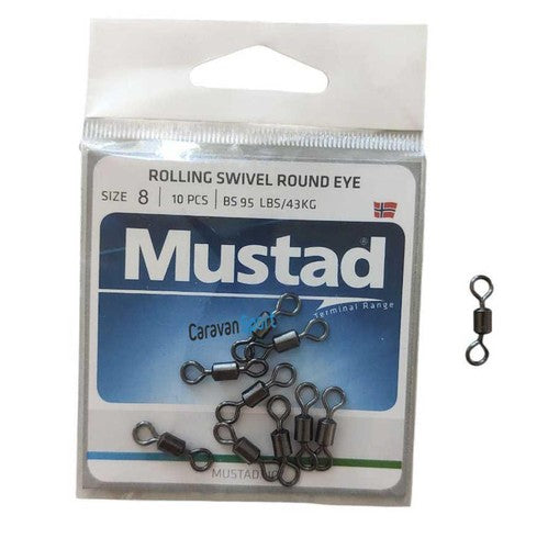 GIRELLE 10 PCS BOX Mustad Rolling Swivel