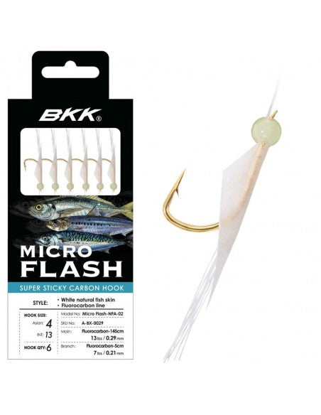 Sabiki BKK Micro Flash – Misura 02 / Amo 6 pz (SKU A-BX-0029)